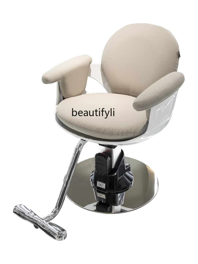 

Electric Lifting Barber Chair High-Grade Hairdressing Chair Hair Cutting Salon Hot Dyeing Chair