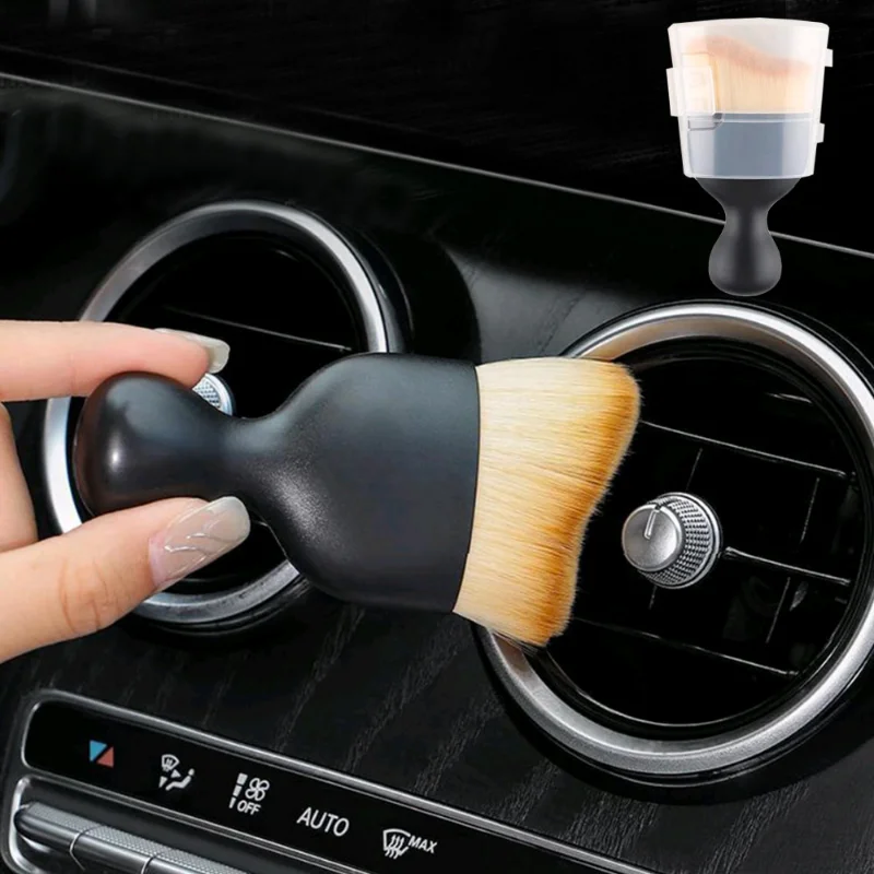 

Car Cleaning Dust Brush Car Interior Air Conditioner Air Outlet Cleaning Artifact Brush Car Crevice Dust Removal Detailing Brush