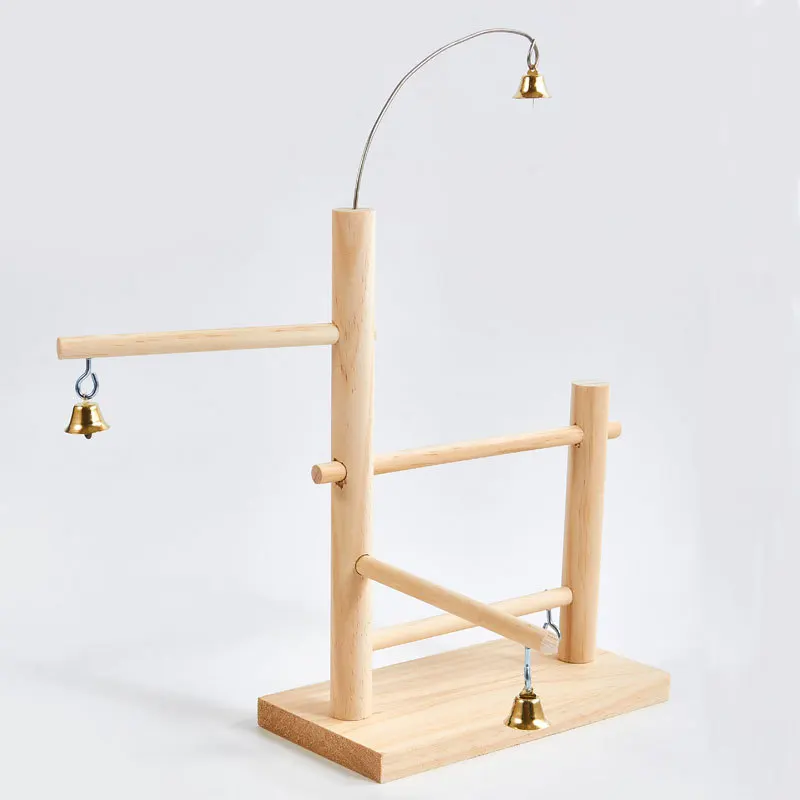 Bird rack wooden display rack bird supplies parrot interactive amusement park parrot training station stick stand