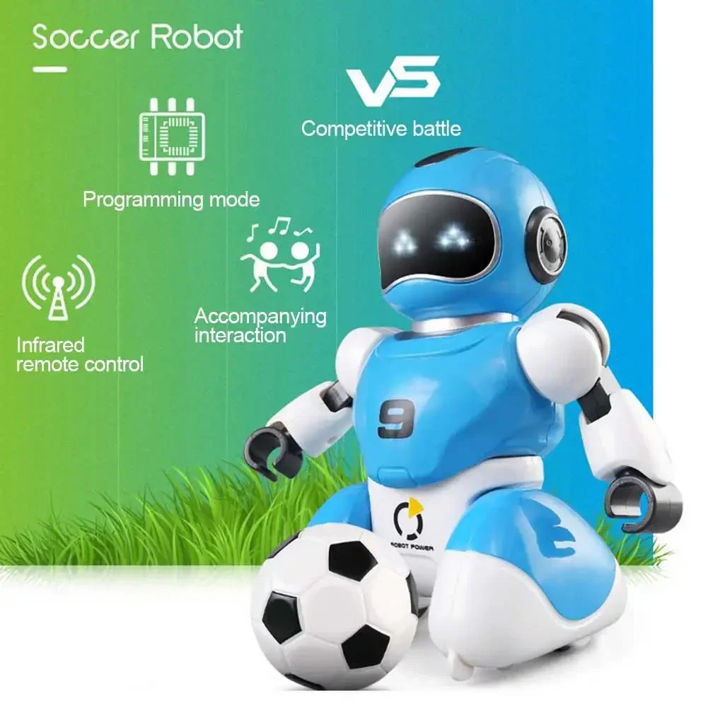 Intelligence RC Robot Toy Smart Football Battle Remote Control Robot Parent-Child Educational Toys for Boys Kids Christmas Gifts