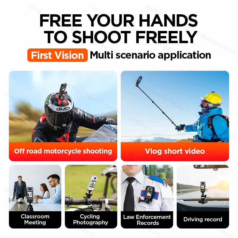 Yescool S6 Outdoor high-definition sports camera Portable anti-shake video cam Starlight night vision Short video Tok recorder 5