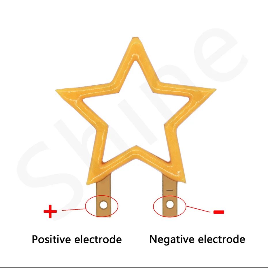Description Picture 3 of item3V LED COB Edison LED Filament Star Shape Candle Diode Christmas Holiday Party Love Letter Decoration Light DIY Bulb Accessories