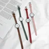 Fashion Hot Sales White Small Watches Brand Ladies Quartz Wristwatch Simple Retr Femme with Leather Band Clock 2