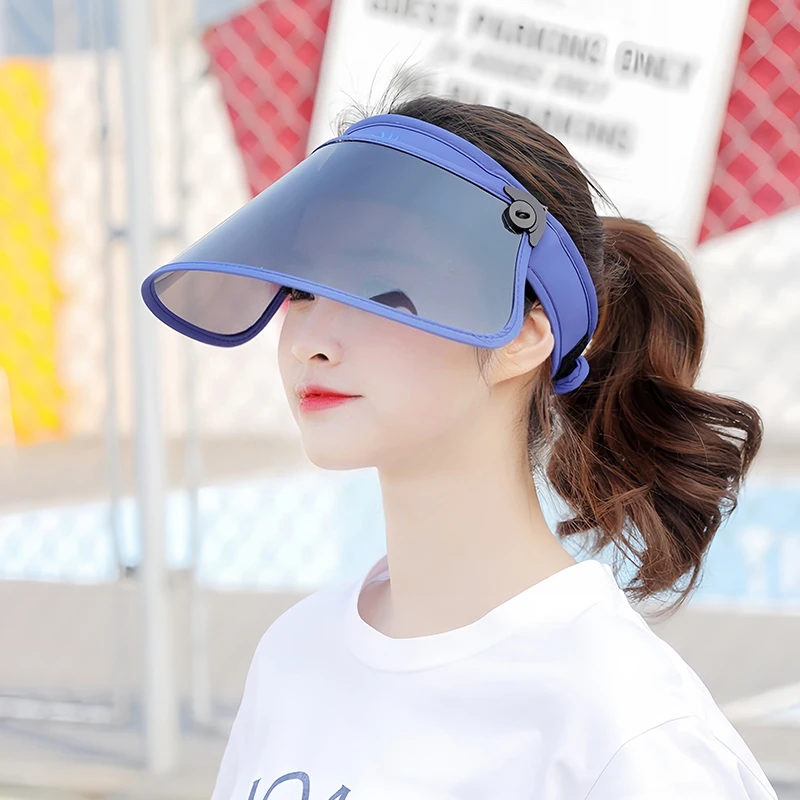 야외 여행 햇빛가리개 모자, 접이식 대형 처마, 빈 지붕 디자인, 자외선 차단 모자, 성인용 비치 모자, 여름