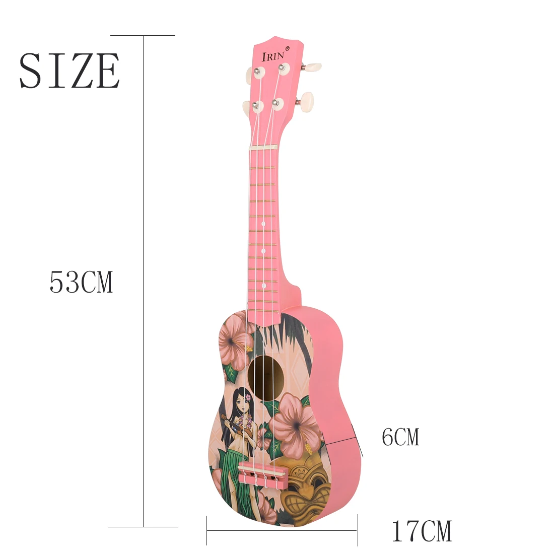 IRIN 21 Zoll Ukulele Hawaiian Gitarre Cartoon Obst Ukulele Anfänger Mini Gitarre Saiten Musikinstrumente Kinder Geschenk – Detail 18