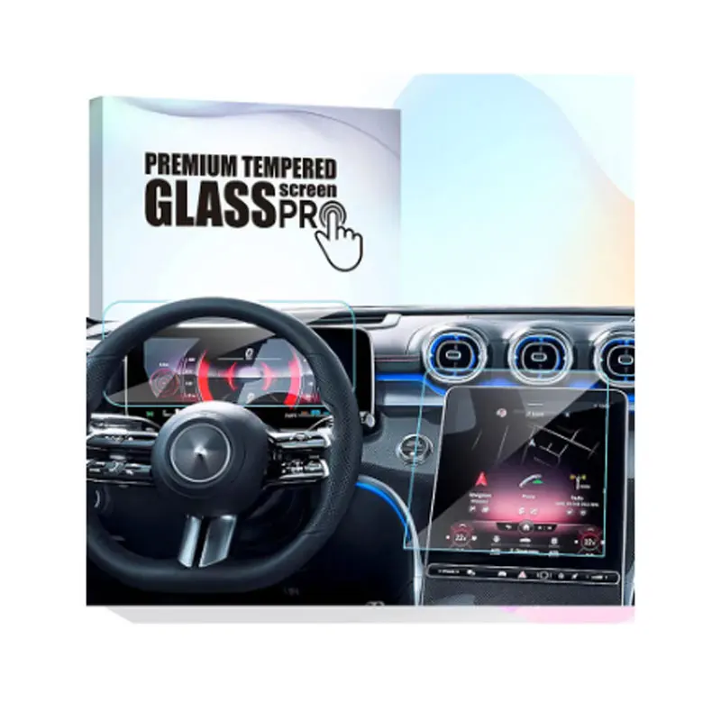 

For 2022 2023 Mercedes Benz C-Class C250 C300 W206 11.9-inch touchscreen and digital instrument Tempered glass screen protector