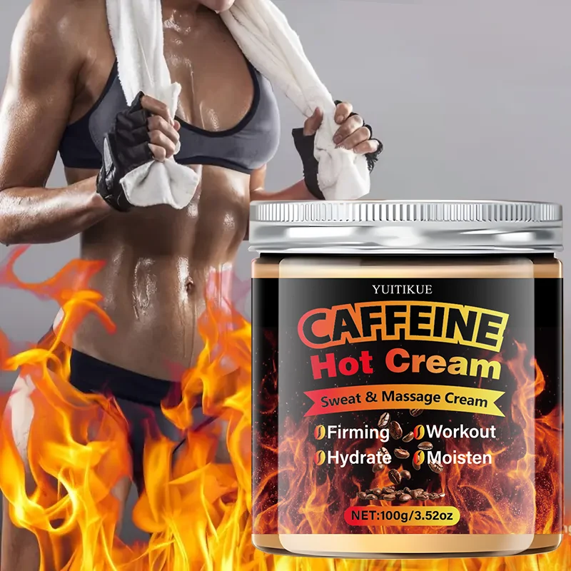 Body Warming Massage Cream - Firms skin, deeply moisturizes, contains collagen, hyaluronic acid, caffeine, retinol, and niacinam