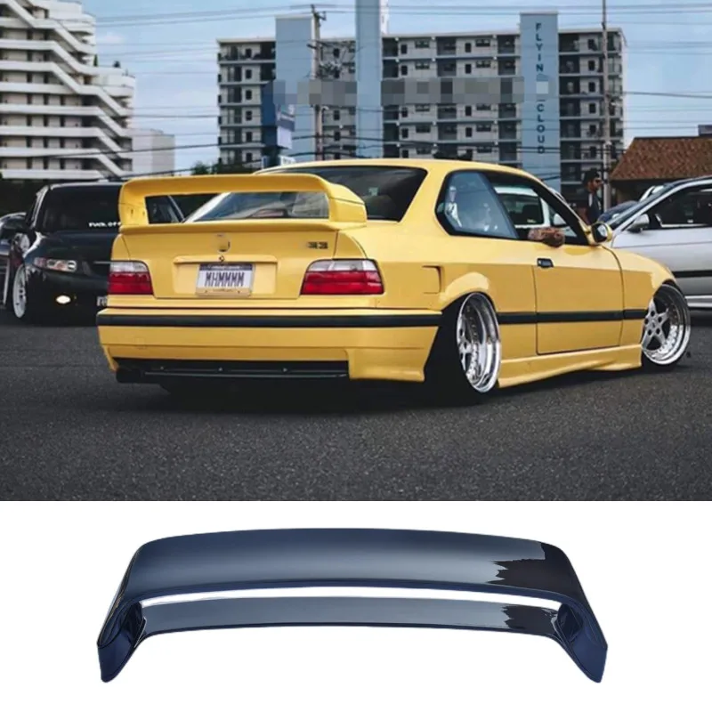 Car Rear Wing Spoiler For 1990-2000 BMW E36 Car Rear Trunk Lid Lip Body Kit Spoiler Wings M3 GT Sedan Black Carbon