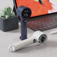 Mini Handheld Fan Portable Hook Turbo Fan Usb Rechargeable Led Display Screen Summer Cooling Outdoor Desktop Camping ElectricFan 6