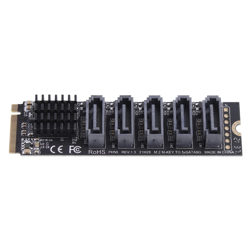 M.2(PCIe 6G SSD 어댑터 휴대용 5포트 컴퓨터 확장용