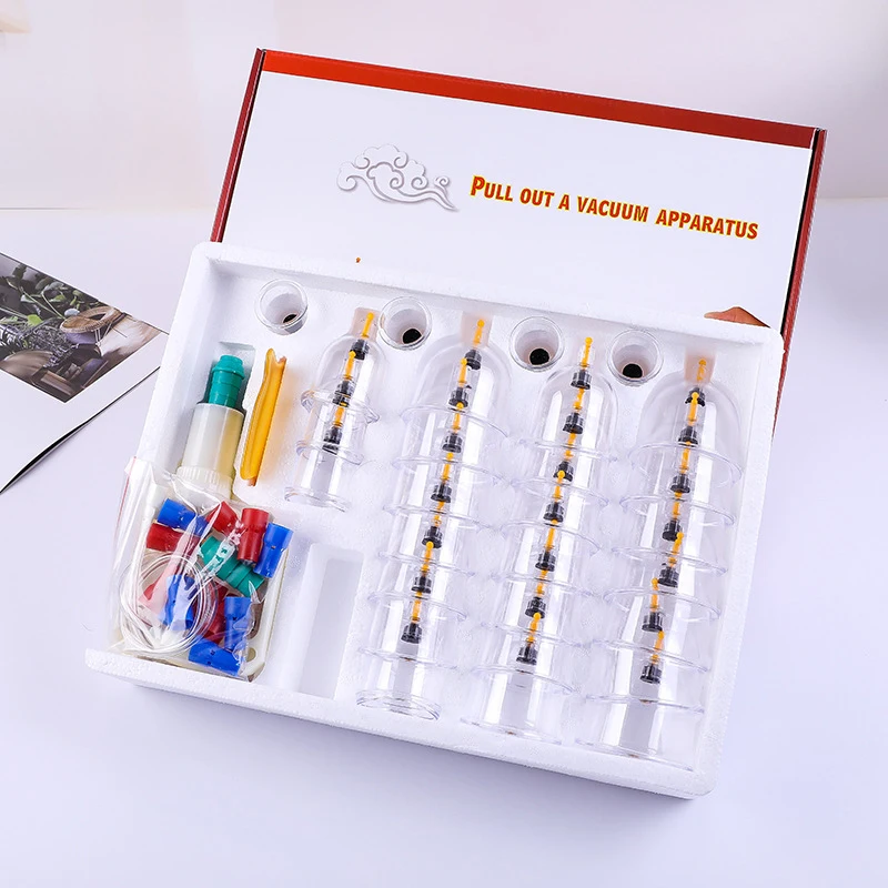 Cupping device 32 cans household thickened suction vacuum cupping device non-glass jar health cupping