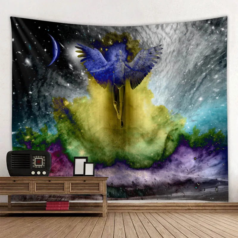 Psychedelic Dream Angel Wings Tapestry Bohemian Decoration For Home Tapestries Wall Stickers Decoration Wall Cloth Tapestries