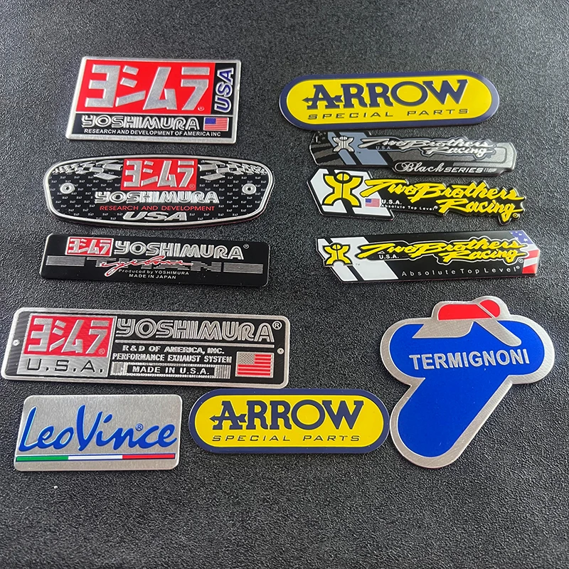 Motorcycle Accessories Aluminum Alloy Exhaust Pipe Sticker Decals Heat