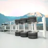 1/14 RC 3-axle Trailers Metal Frame Trailer for Remote Control Tractor Truck Dumper Tipper Car DIY Mode 40 Feet Container Toys 5