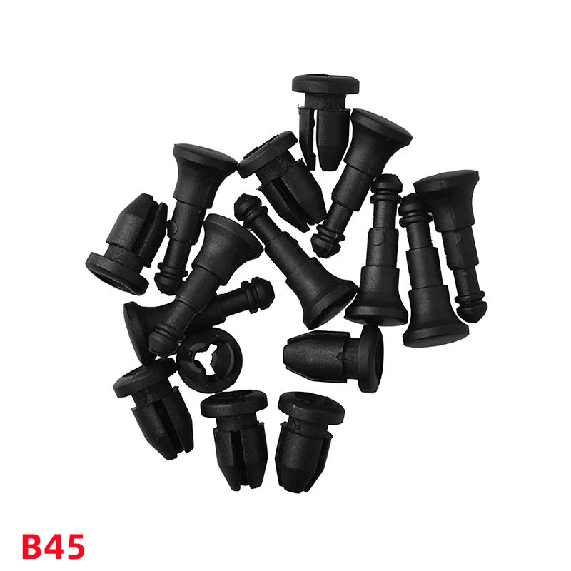 

100Pcs Push Type Car Clips Auto Plastic Clips And Fasteners Fit For 5mm Hole B45
