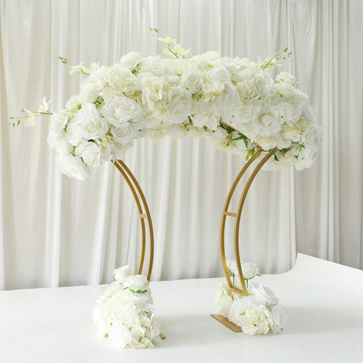 

Tall Metal Gold Flower Stand Wedding Centerpiece arch Table Decoration Flower Vase Candle Holder Event Party Road Lead