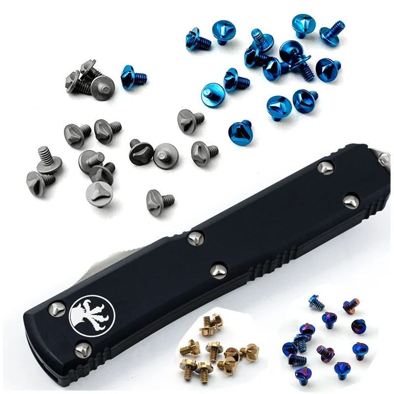 

TC4 Titanium Alloy UTX-85 Knife Handle Screws CNC Custom Made Microtech UTX85 Grip Nail Knives Make DIY Accessories Parts Wrench
