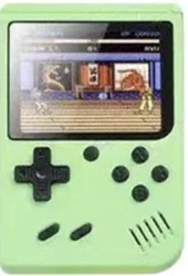Compact Retro Handheld Console with Built - in Games & Rechargeable Battery (Light green)