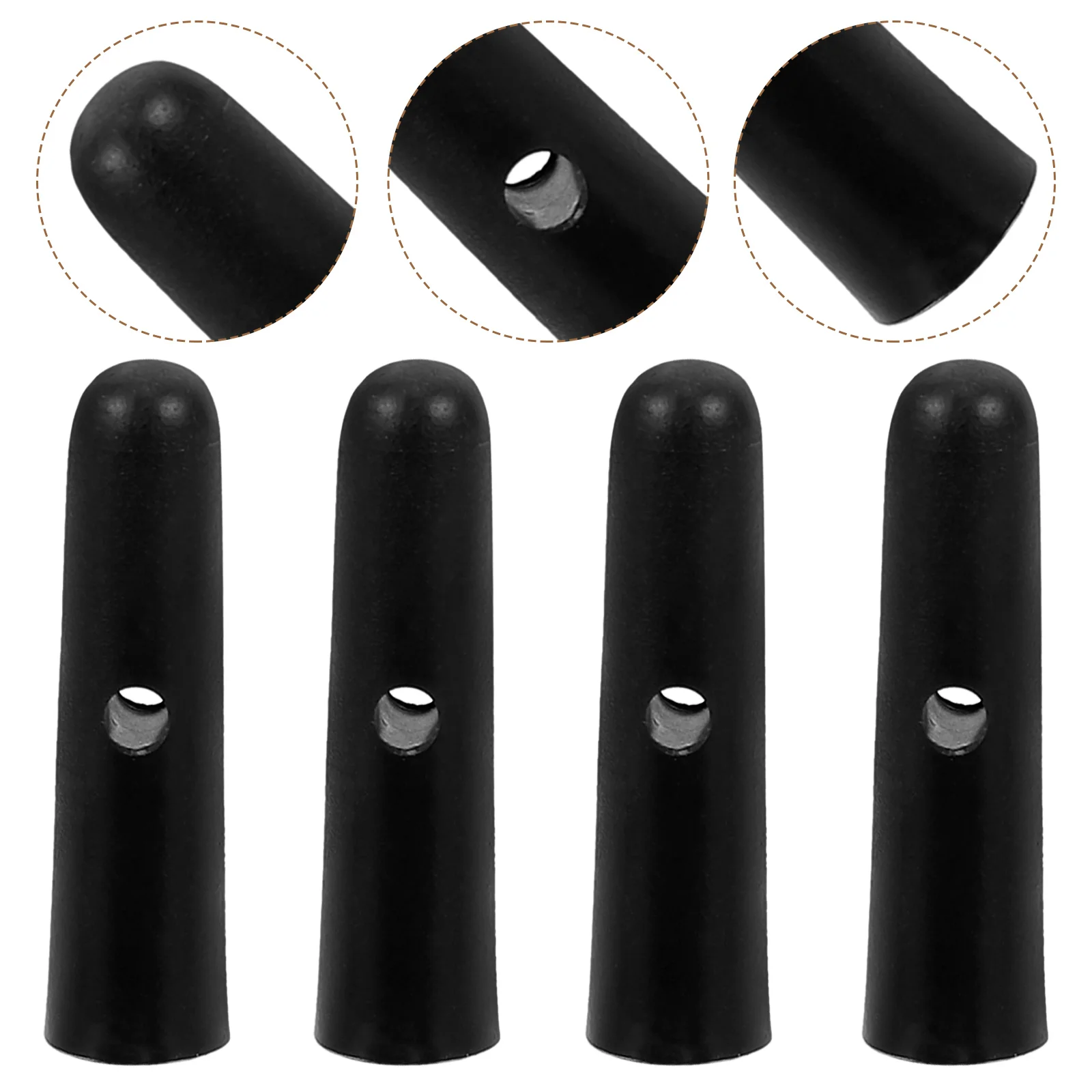 Umbrella Bone Covers 10Pcs Metal Umbrella Bone Covers Tail Beads Replacement Umbrella Repairing Beads Rain Tail