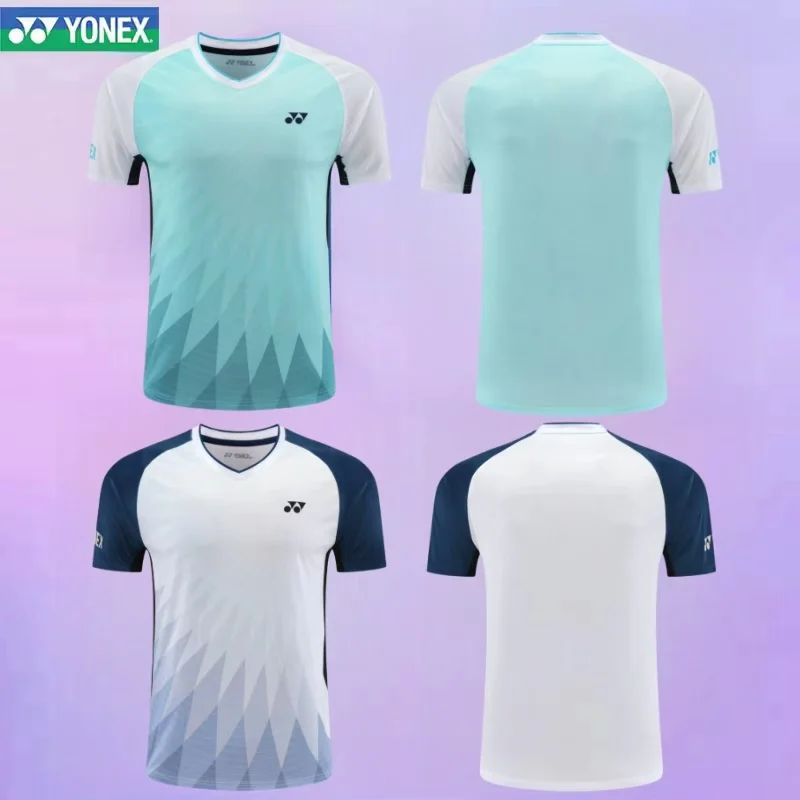 YONEX Badminton Suits for Men Women Quick-drying Breathable Sweat-absorbent Short-sleeved Tops for Competition Training badminton uniforms