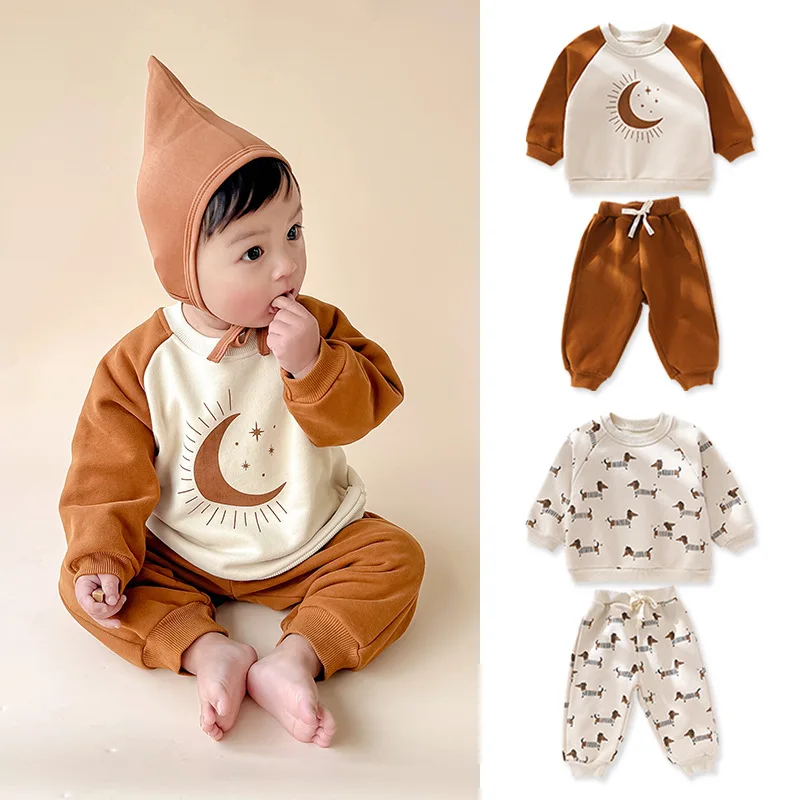 

Спортивный костюм для мальчиков и девочек 0-3 лет, на осень/зиму