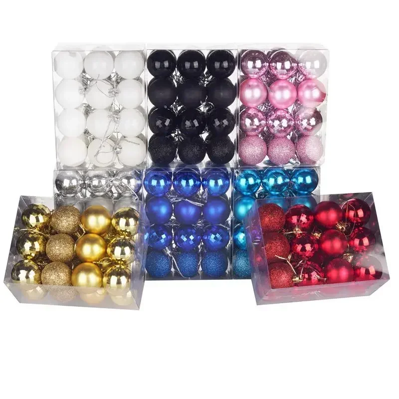 Christmas Balls Ornament 24Pcs Christmas Decorations