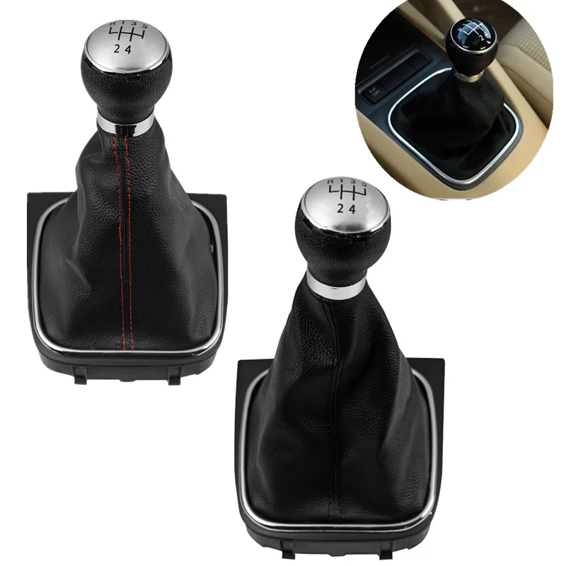 

Gear Shift Knob Gaiter Boot Cover For VW Golf 5 6 V MK5 MK6 Jetta R32 GTI 2004 2005 2006 2007 2008 2009 2010 2011 2012 2013 2014