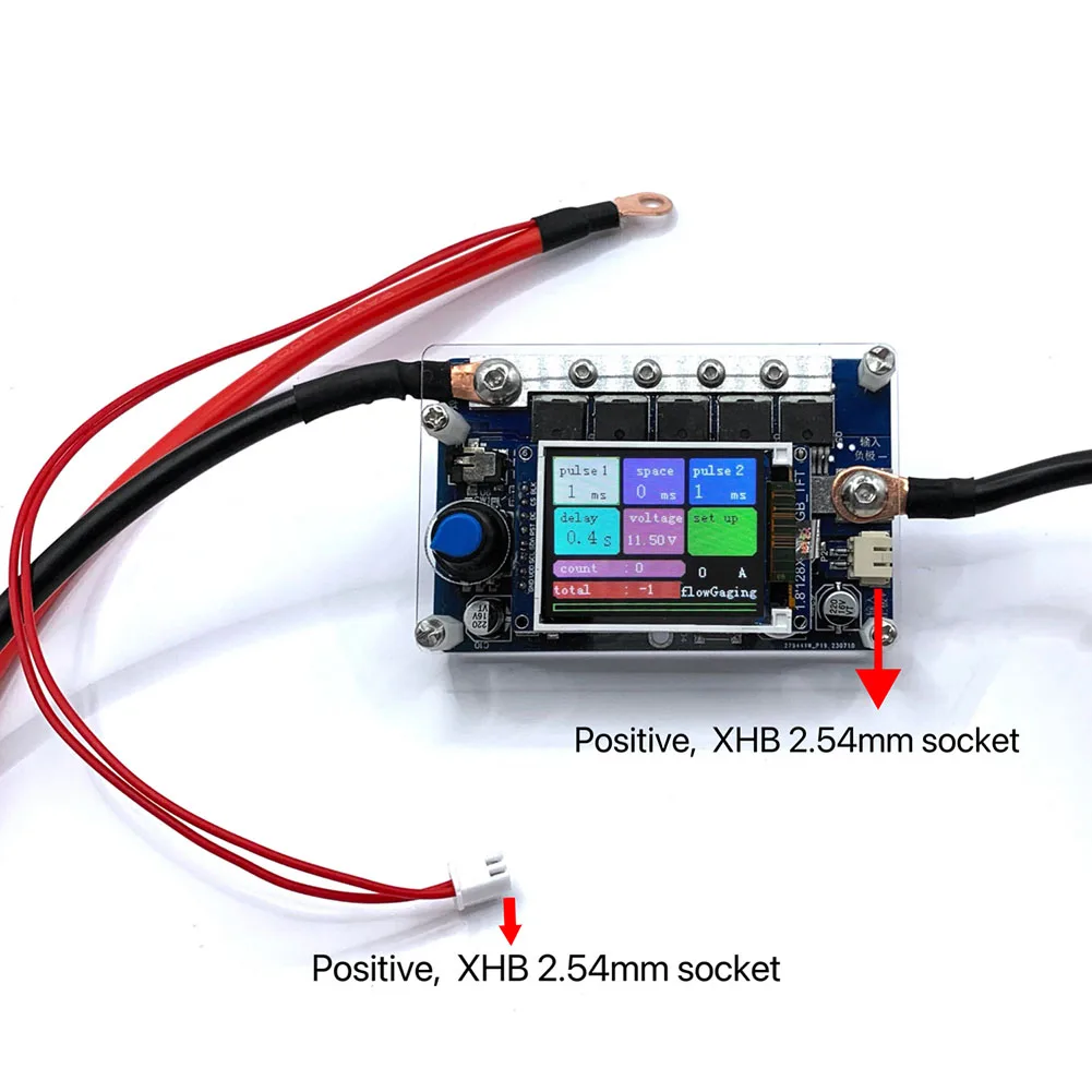 Mini Spot Welder Control Board 7-14V Portable Spot Welding Machine Digital Display Adjustable Spot Welder DIY 18650 Battery Pack 5
