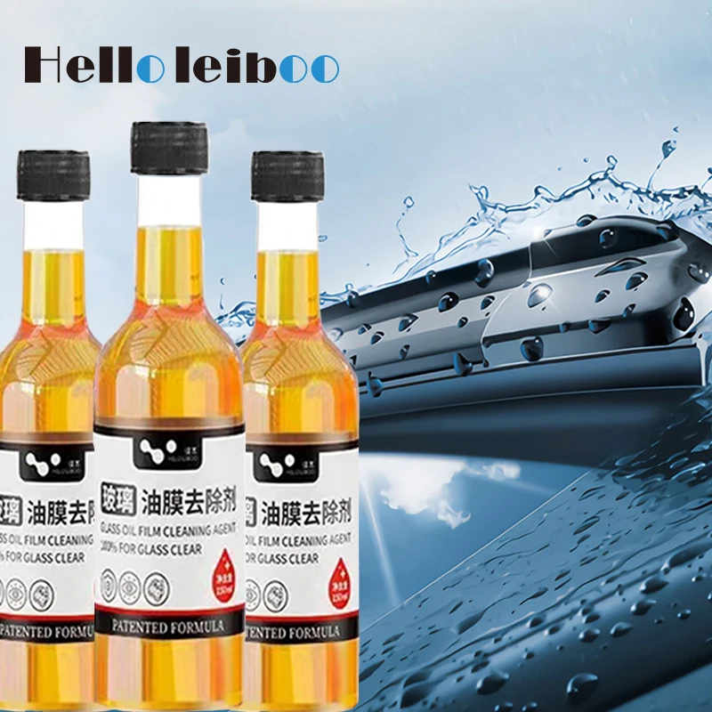 Car Glass Cleaner Windshield Waterproof Agent Car Glass Oil Film Removing Auto Glass Film Coating Remover