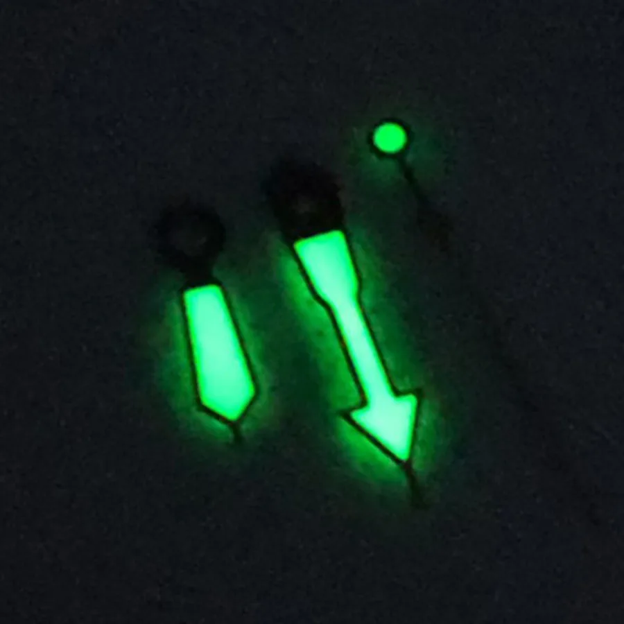 Multi-Color Luminous Watch Hands with Red, Green, Yellow, Blue, and Orange Accents