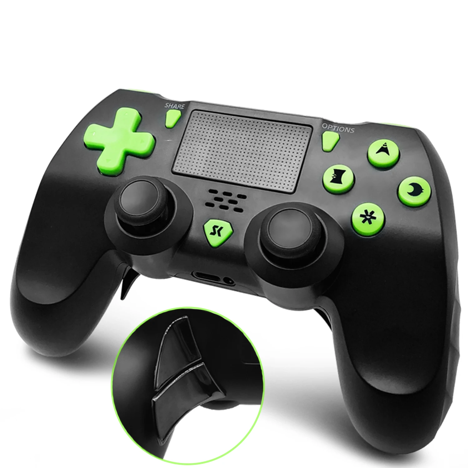 

Беспроводной игровой контроллер для PS4, совместимый с Bluetooth, вибрационный геймпад для PS4 Slim/Pro консолей, игровые Джойстики для ПК