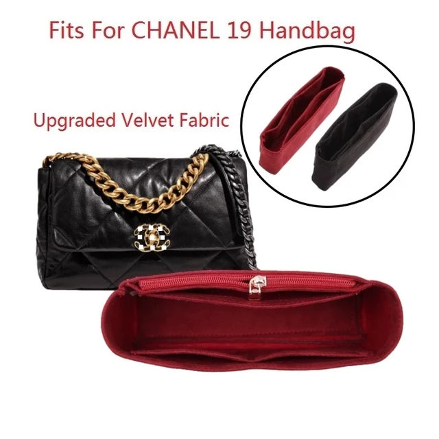 Fits For CC 19 Handbag Velvet Fabric Inner Liner Bag Organizer