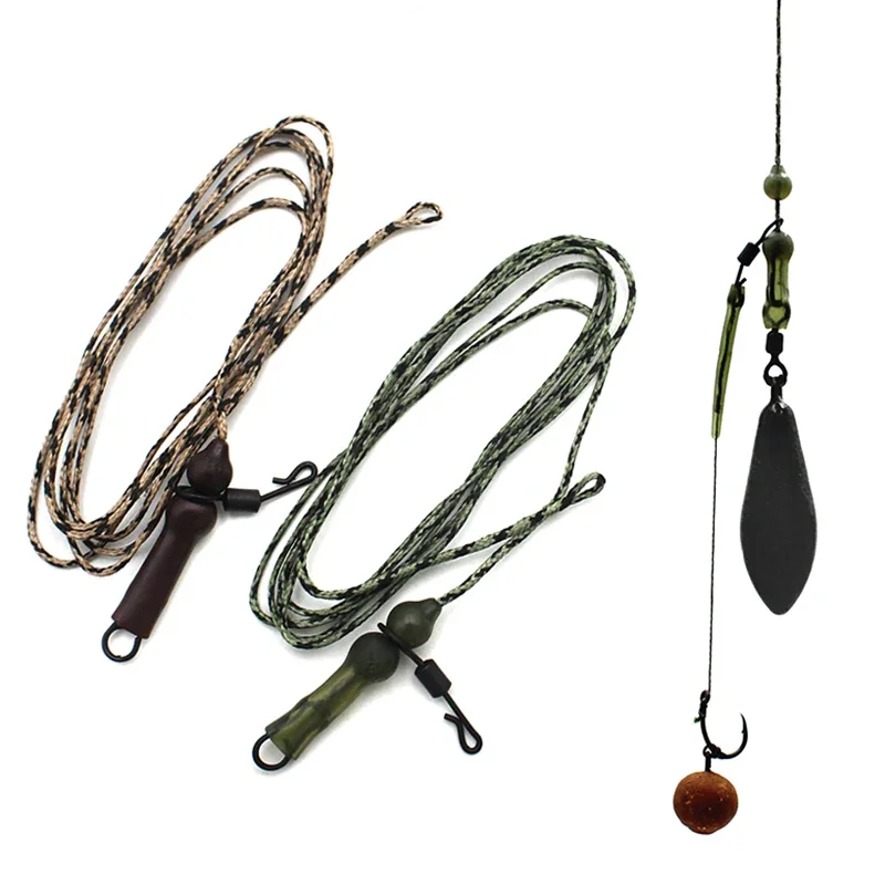 ระบบเฮลิคอปเตอร์สำหรับตกปลาคาร์พ2ชิ้น100ซม./45lb + สายสายถักห่วงสำหรับตกปลาคาร์พ 1