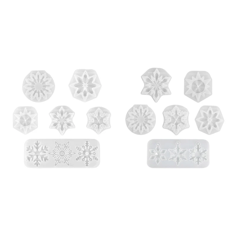 

Silicone Mold Christmas Day Keychain Mould With Hole Keyring Pendant DIY Craft