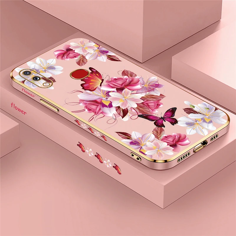 Vibrant Floral Plating Phone Case Cover