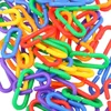 100Pcs/set parrot chewing plastic toys 6