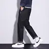 Elastic High Street Casual Men Jeans Autumn Winter Combination Straight Korean Chic All-match Solid Elastic Band Campus Pants 6