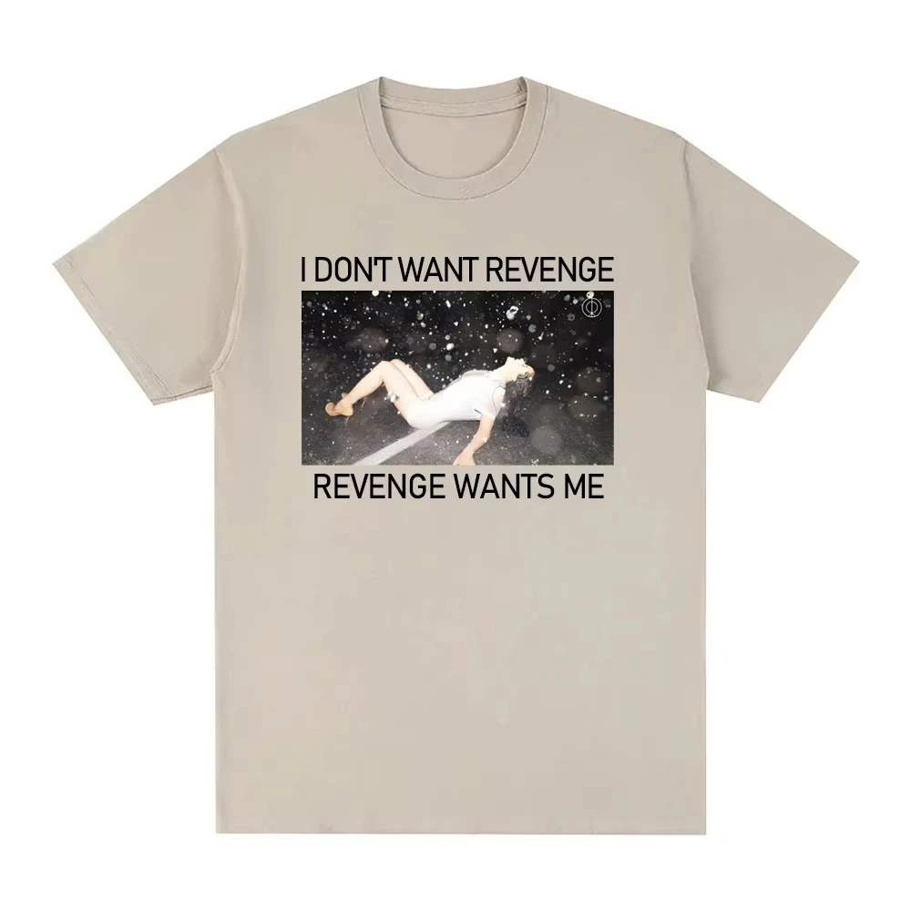 REVENGE TEE 2026 New ROSALIA Same As Official Website 100%Cotton High Quality Harajuku Tee-shirt Vintage Sleeve Comfortable