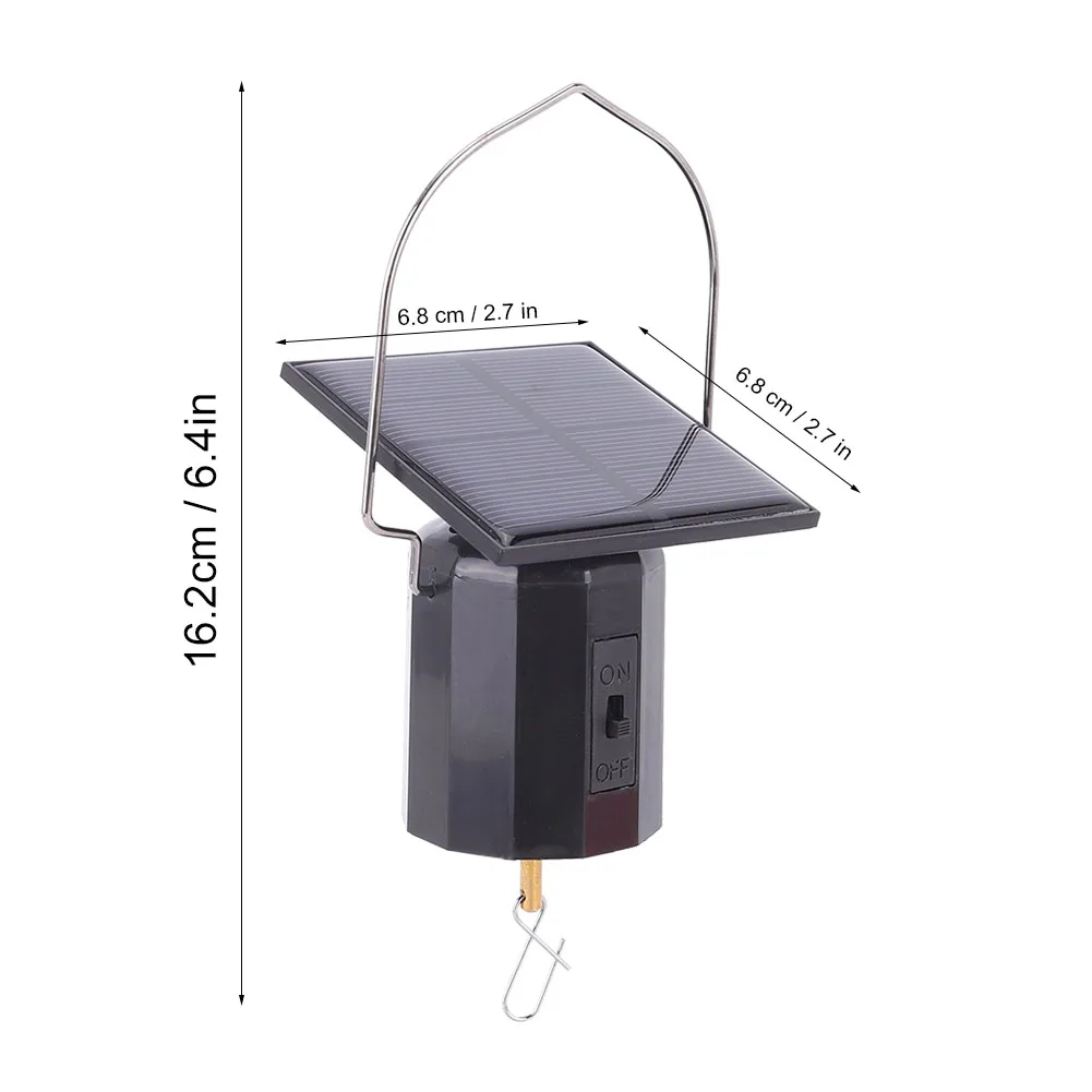 Solar Wind Chimes Powered Eco Friendly Motor Ornament Hanging Rotating Motor solar wind chimes