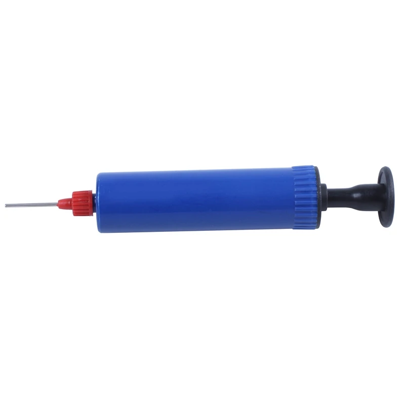 

3X Football Soccer Inflatable Ball Hand Air Pump With Needle Blue