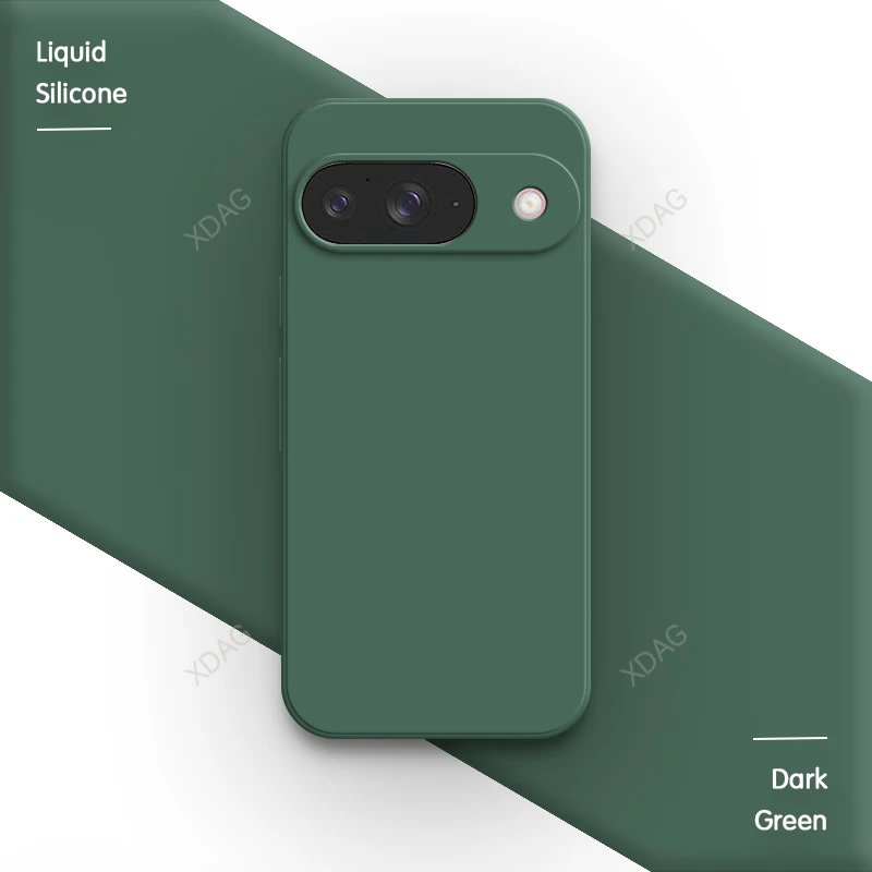 Premium Silicone Camera Protection Phone Case - Classic Half-Wrapped Design