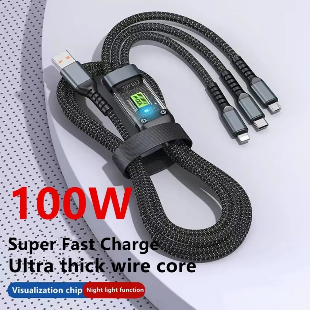 

3 в 1, USB-кабель для быстрой зарядки