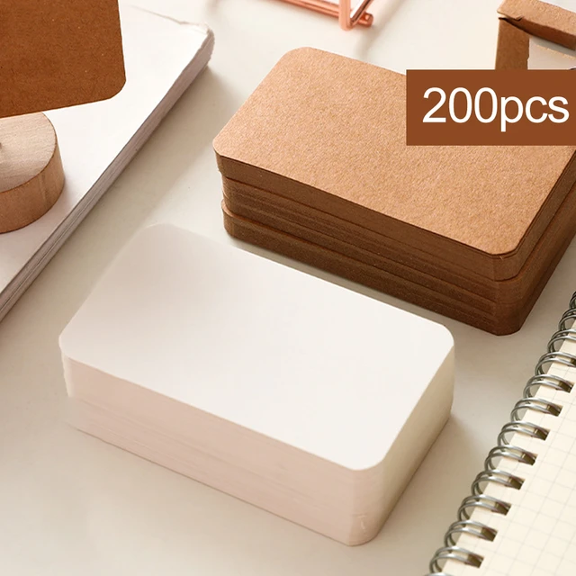 Lot de 200 Carte Vierge A6, Cartes Postales Flash Cards Papier Cartonné  Blanc 230g-m² pour Écriture Impression DIY[S459] - Cdiscount Beaux-Arts et  Loisirs créatifs