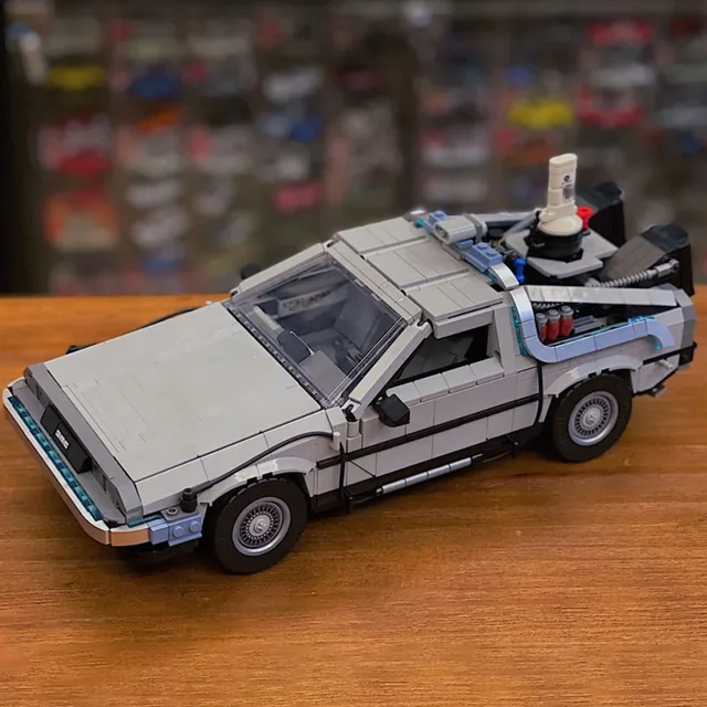 2024 NEW Back to the Future Time Machine Compatible 10300 Building Blocks Technical Car Bricks Construct Toys Gifts Spot goods 2