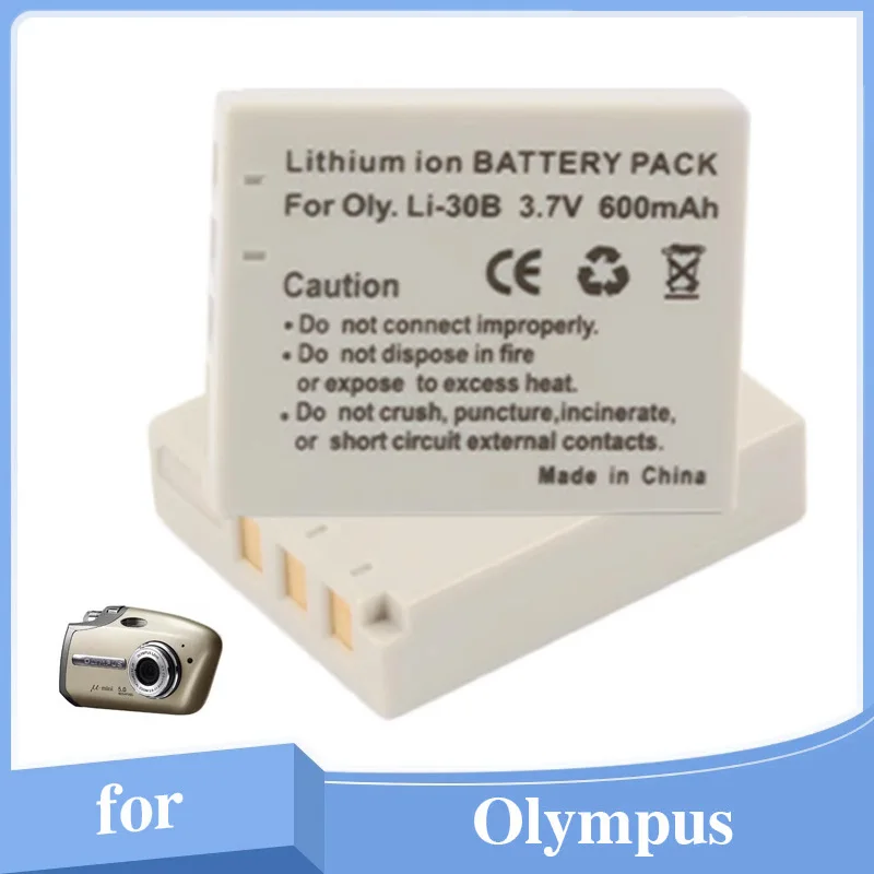 LI-30B Battery/ Li-30C Replacement Charger for Olympus Stylus Verve Digital, Digital S, µ-Mini Digital, µ-Mini Digital S Cameras
