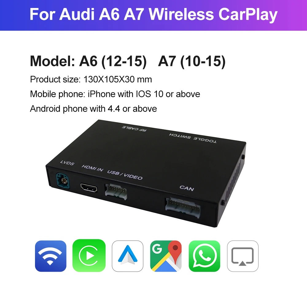 2023   Apple Carplay  ȵ̵ Auto ȵ̵ ڵ ̽  ƿ Audi A6 C7 S6 RS6 A7 S7 RS7 2009-2015