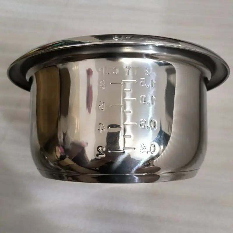 3L High Quality 304 stainless steel rice cooker inner containerPot Replacement Accessories Rice Cooke Inner pot