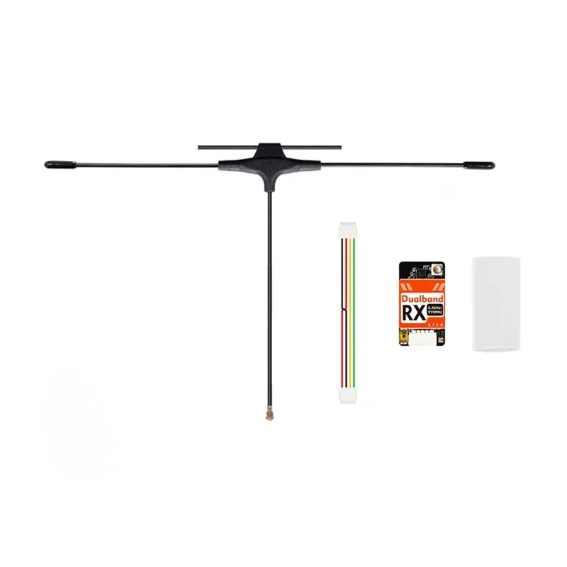 ABZZ--1 커넥터 ELRS 수신기 RC FPV 장거리 드론용 2.4G/915Mhz 듀얼 밴드 T형 안테나