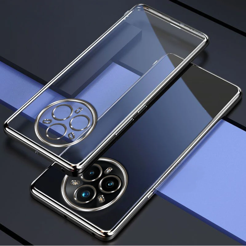 Enhanced Electroplating Soft TPU Silicone Phone Case with Lens Protection