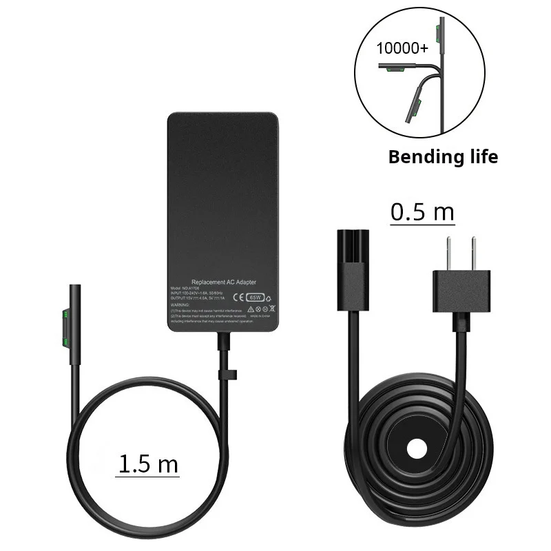 65W 15V 4A Power Adapter for Microsoft Surface Pro4/5/6/7/8/9 Laptop1/2/3/4 Go1/2/3 BooK Charger for 1866 1867 1706 1800 1796 power adapter